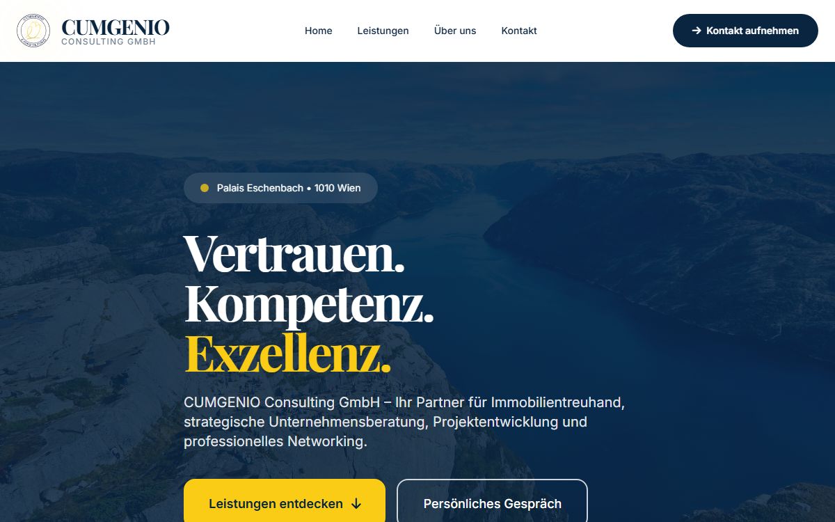 Startseite von CUMGENIO Consulting